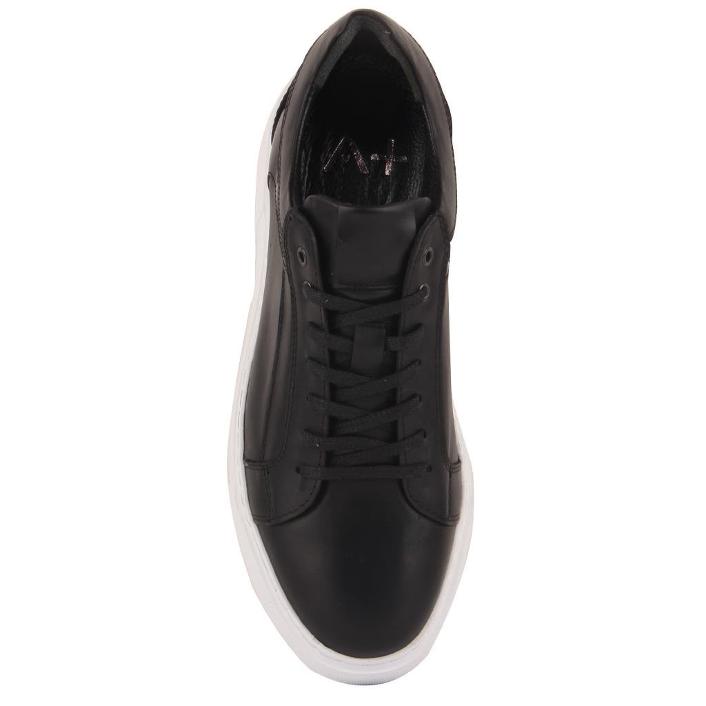 Sail Lakers - Siyah Deri Bağcıklı Erkek Sneaker