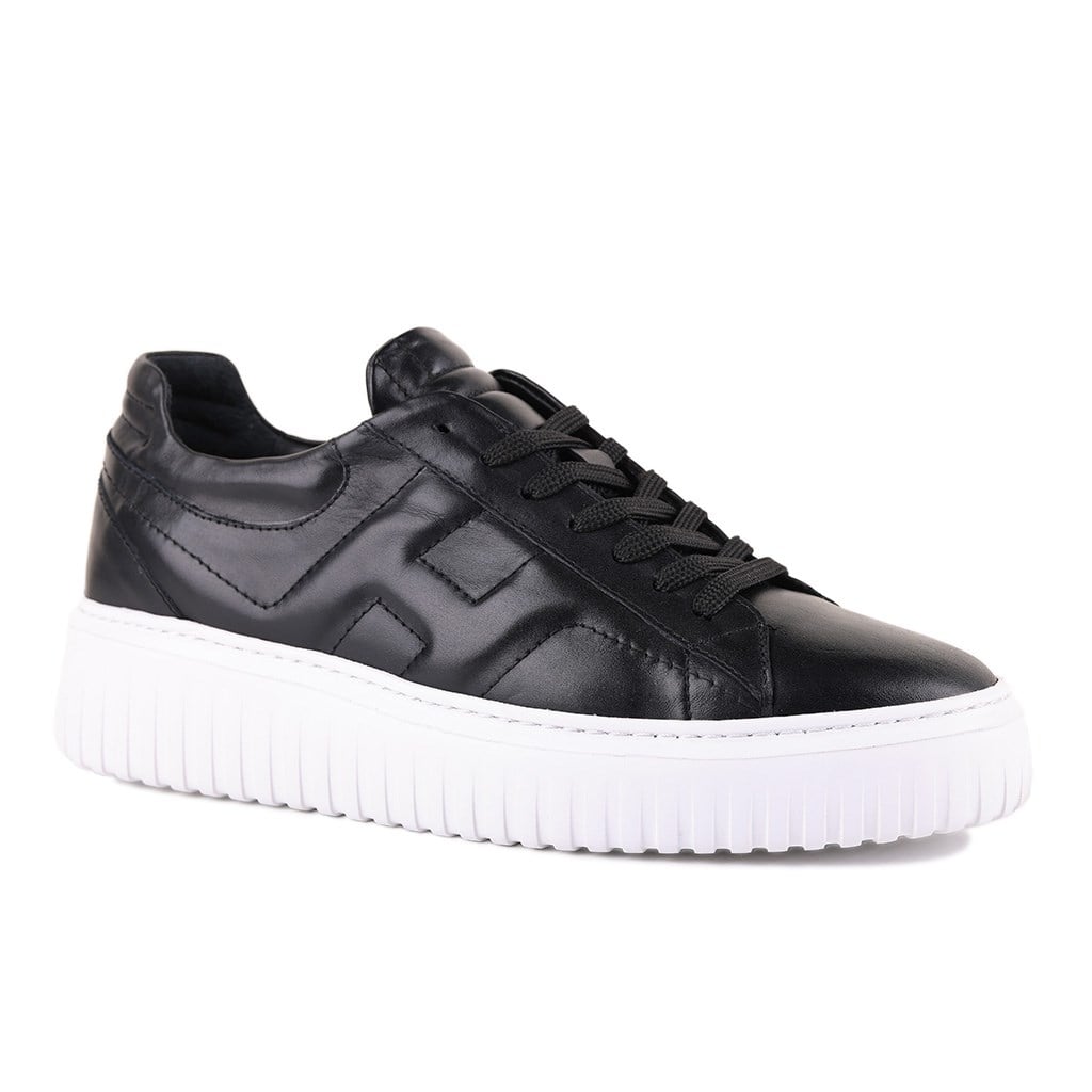 SneakersSail Lakers - Siyah Deri Bağcıklı Erkek Günlük Ayakkabı 101-1029-4406101-1029-4406 R11 SIYAH NAPA
