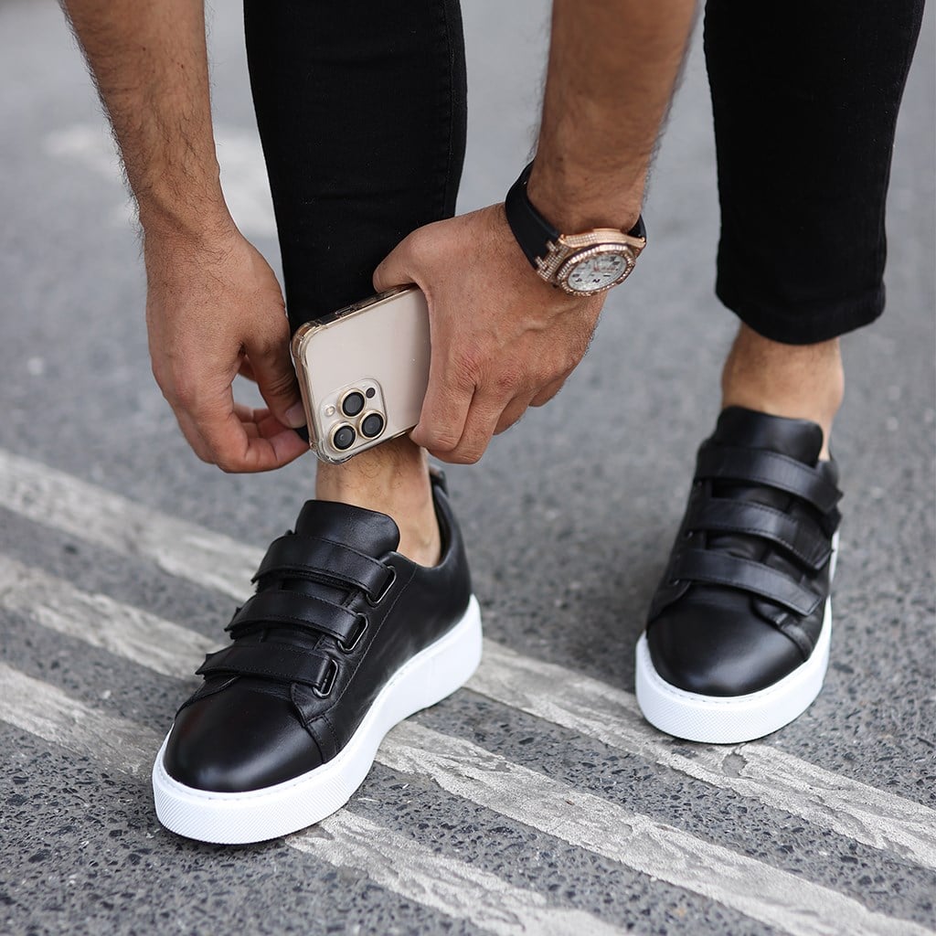 Sail Lakers - Siyah Deri Cırtı Erkek Sneaker
