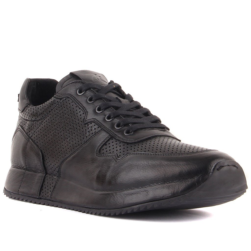 Sail Lakers - Siyah Deri Erkek Sneaker