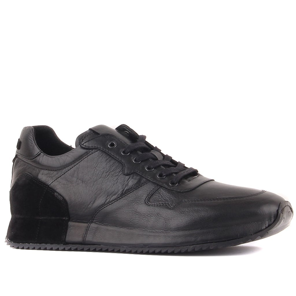 Sail Lakers - Siyah Deri, Süet Erkek Sneaker
