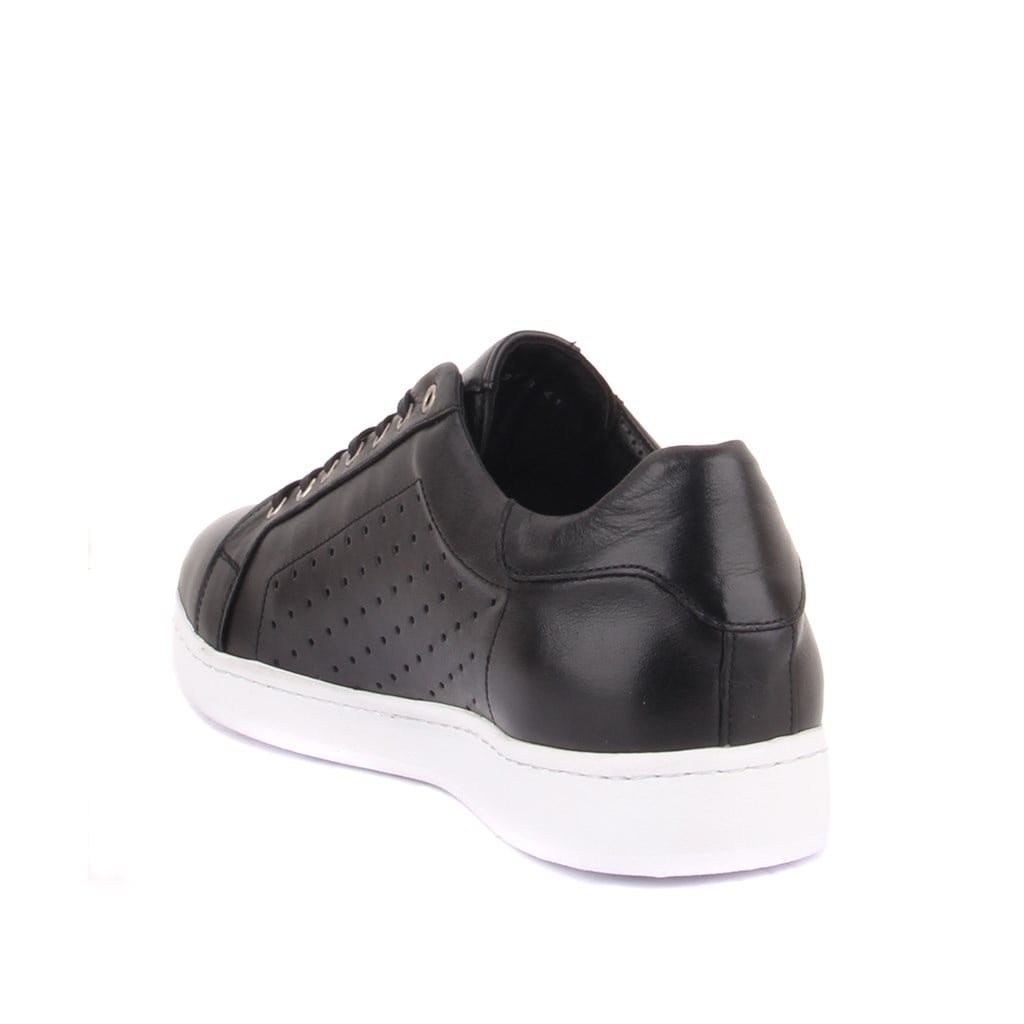 Sail Lakers - Siyah Deri Zımbalı Erkek Sneaker