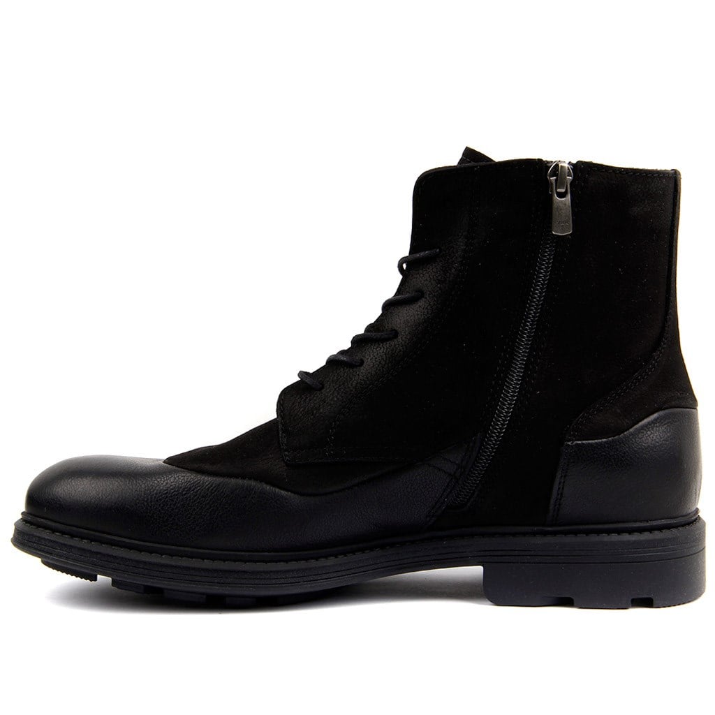 Sail Lakers - Black Leather Man Boot