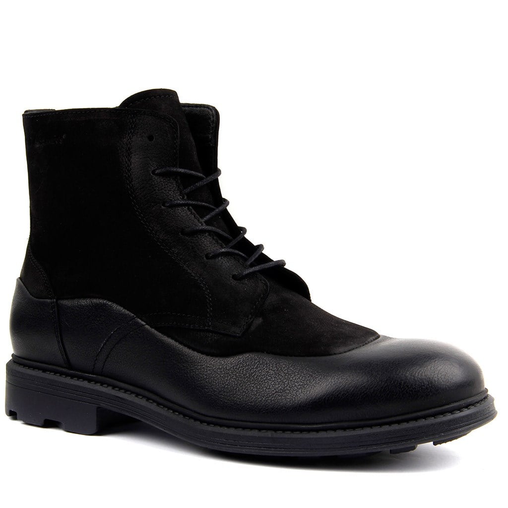 Sail Lakers - Black Leather Man Boot