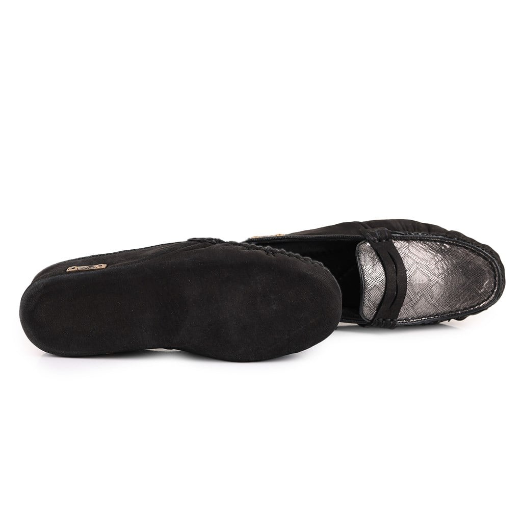 Slippers557-X ZENNE TERLIK109-557-X SIYAH NUBUK-AYNA GUMUS