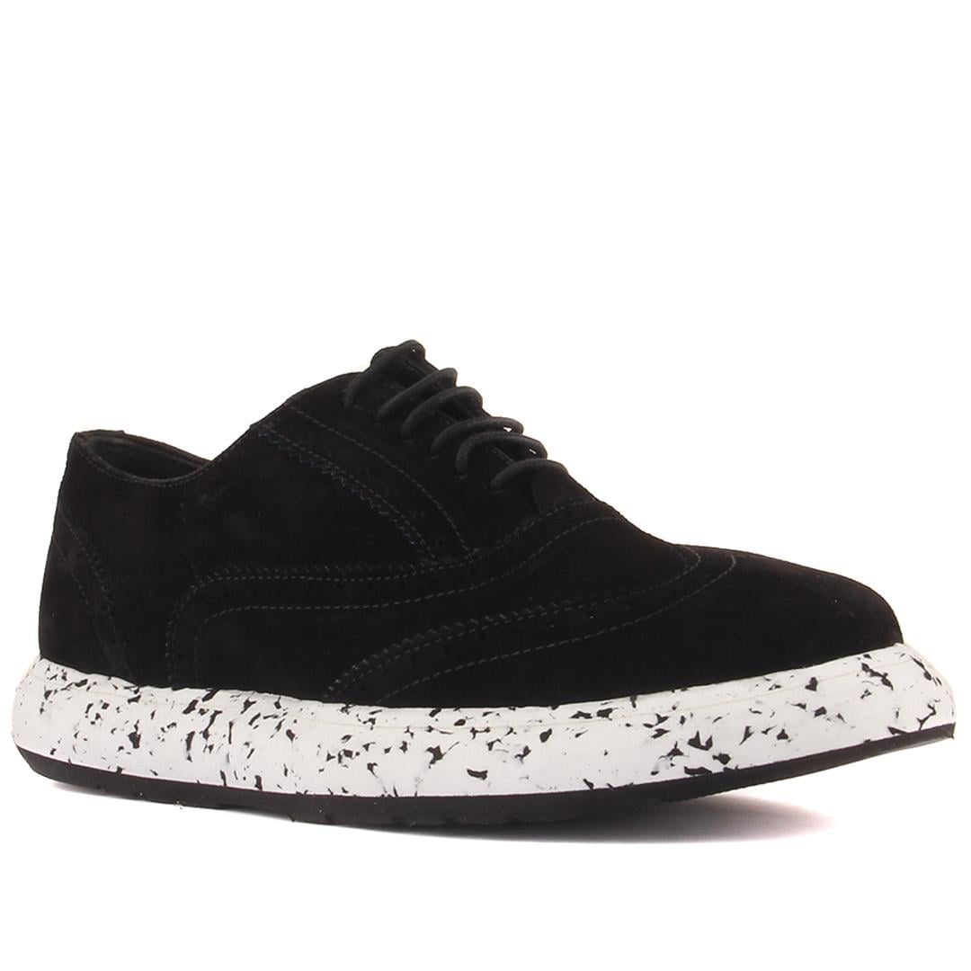 Casual Shoes101-1007-T01132  EVA YENI SEZON    AYK   101-1007-T01132 R1 SIYAH SUET