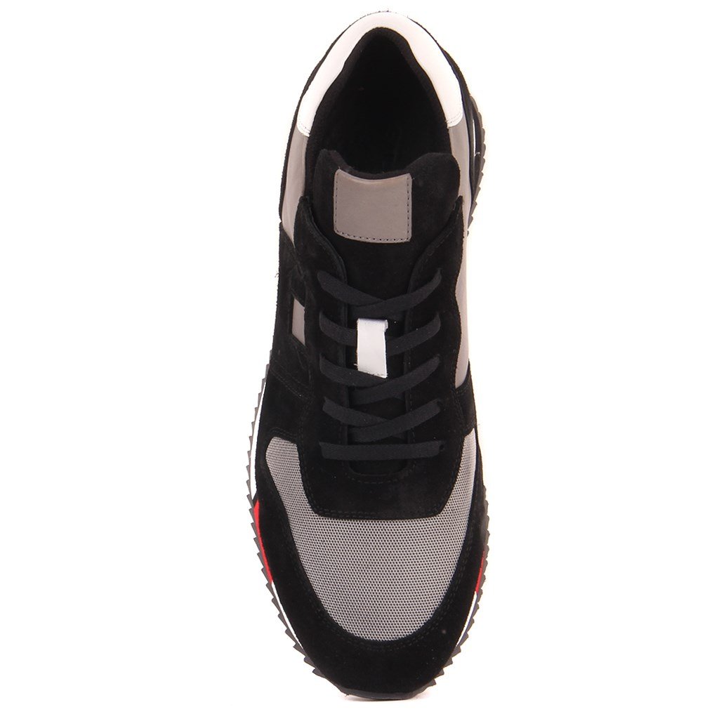 Sail Lakers - Siyah Süet, Gri Deri, Gri Tekstil Erkek Sneaker 