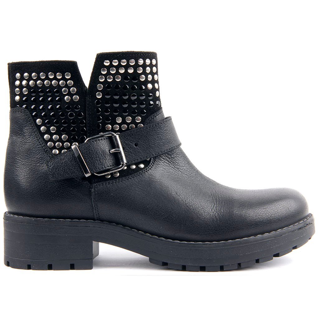 Sail Lakers - Black Leather Woman Boot