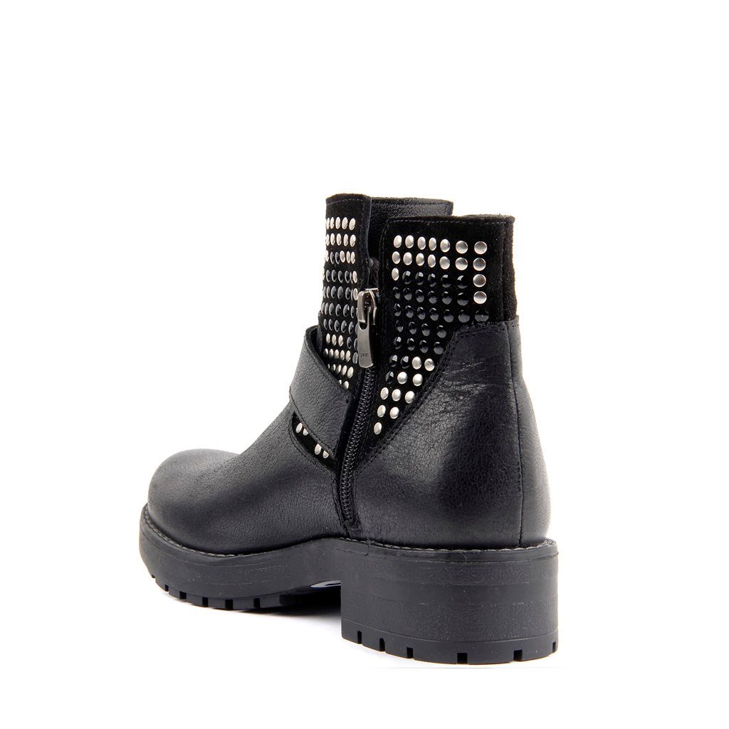 Sail Lakers - Black Leather Woman Boot