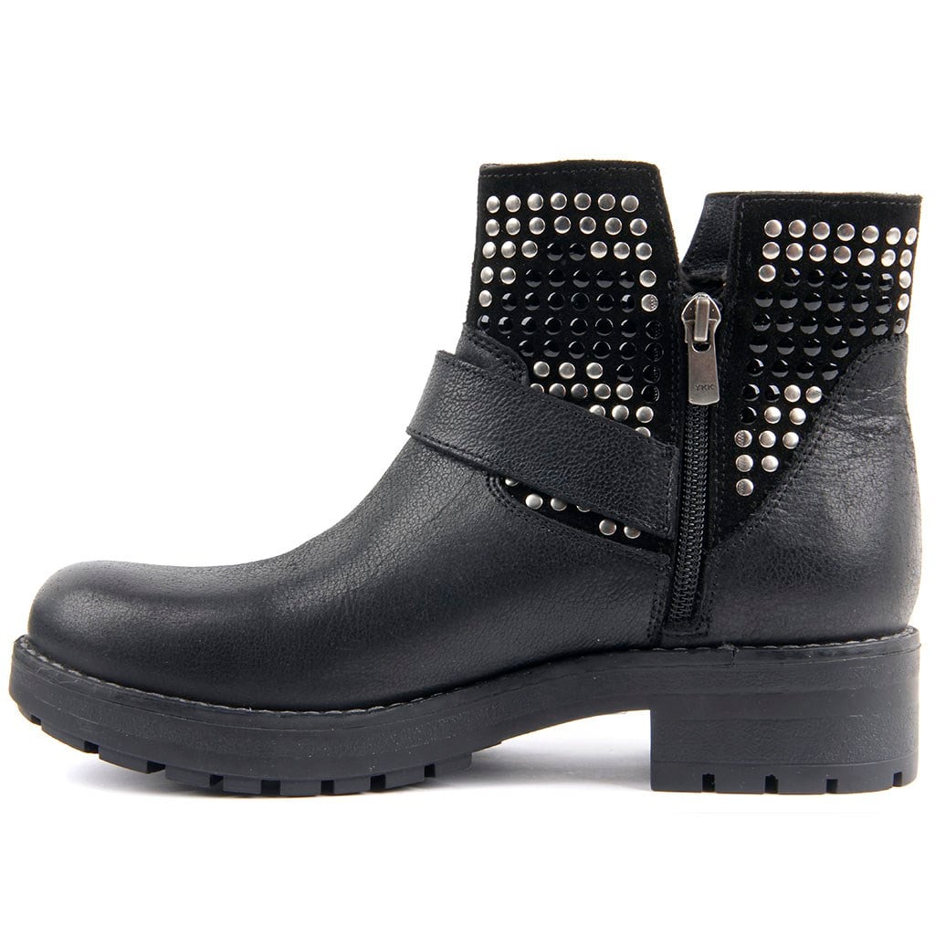 Sail Lakers - Black Leather Woman Boot