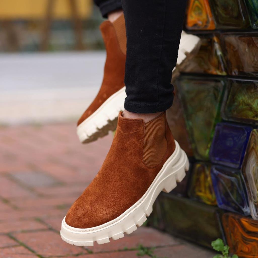 Boots102-9079-H1333  EVA YENI SEZON    BOT102-9079-H1333 R11 TABA SUET
