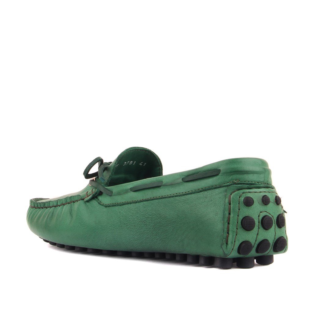 Sail Lakers - Yeşil Deri Erkek Loafer