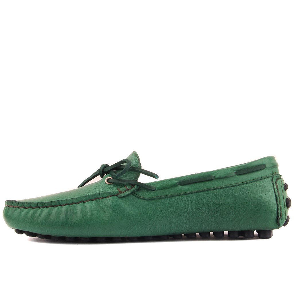 Sail Lakers - Yeşil Deri Erkek Loafer