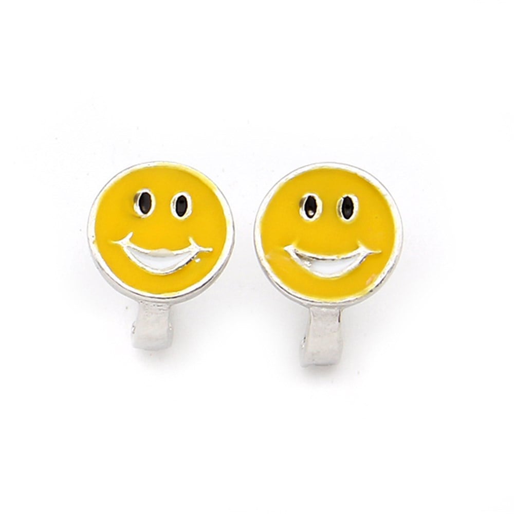 GÜMÜŞ MİNELİ SMILE MODEL KÜPE