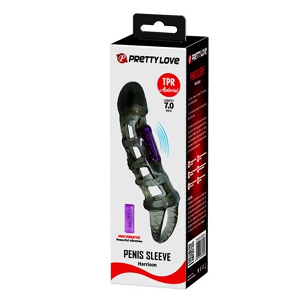 14 cm Titreşimli Şeffaf Penis Kılıfı