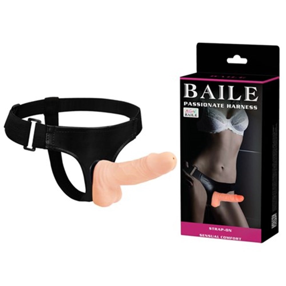 15 cm Belden Bağlamalı İçi Dolu Strapon Penis