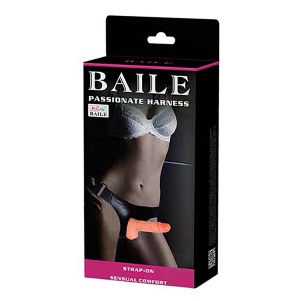 15 cm Belden Bağlamalı İçi Dolu Strapon Penis