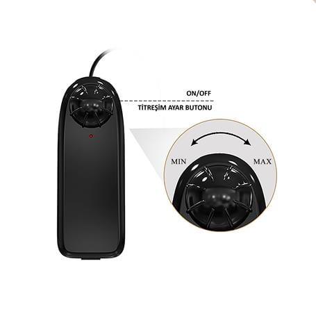 19,4 cm Çift Katmanlı Gerçekçi Titreşimli Dildo Vibratör Penis