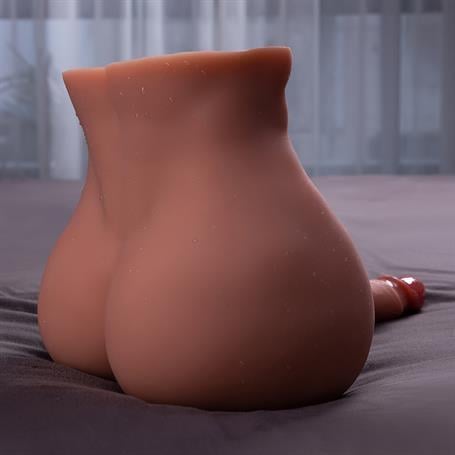2 İşlevli Gerçekçi Ölçülerde Realistik İleri Geri Hareketli 18 cm Penisli Anal Girişli Erkek Vücut - Bartlett
