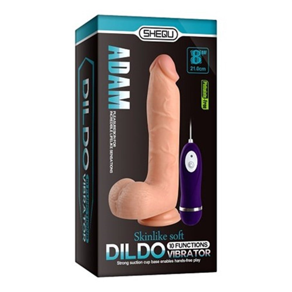 21 cm Belden Bağlamalı Titreşimli Realistik Dildo Penis Set