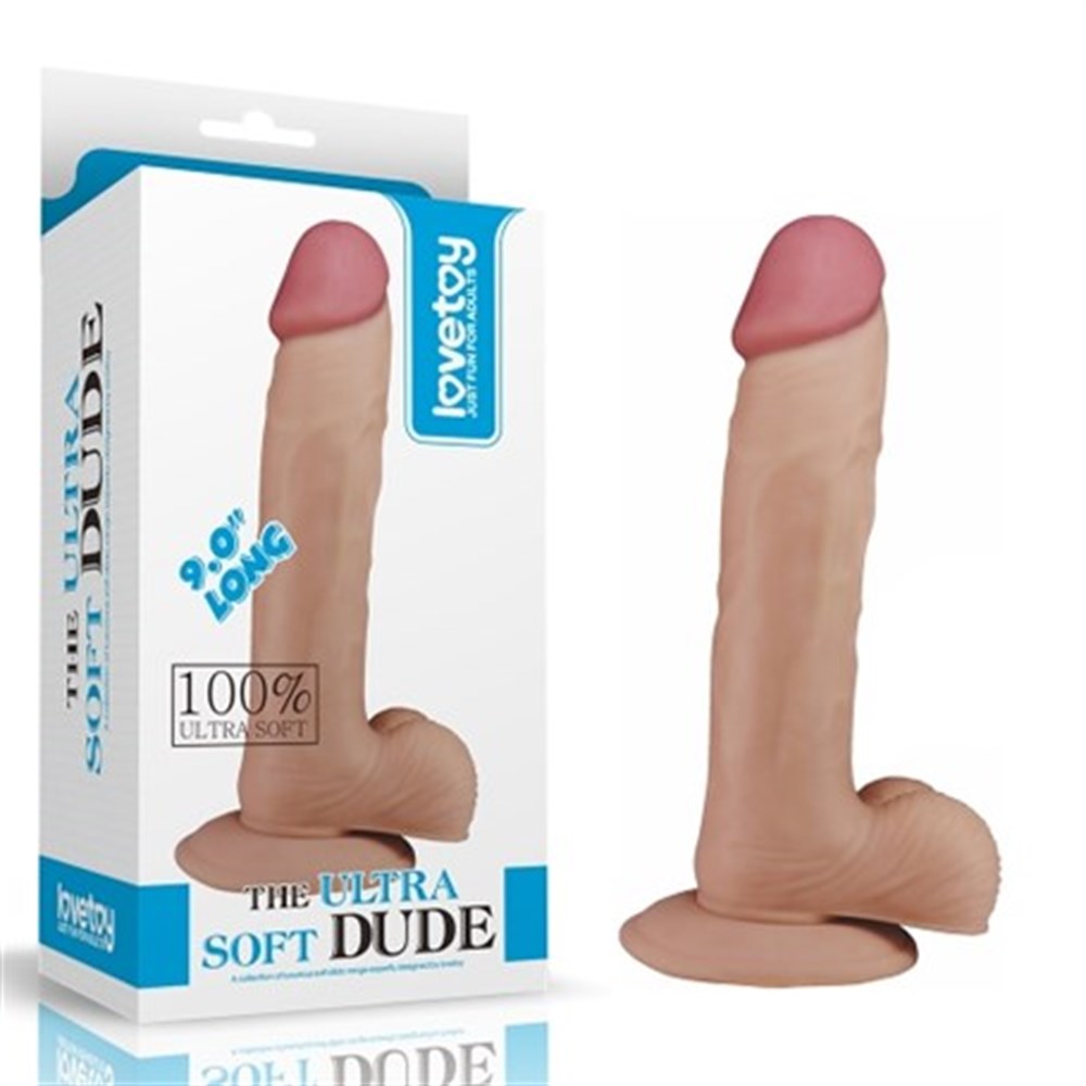 22 cm Belden Bağlamalı Gerçekçi Çift Katmanlı Silikon Penis
