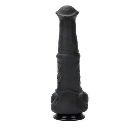 24 cm Et Dokulu Gerçekçi Çift Katmanlı Sünnetsiz Silikon Zenci Penis