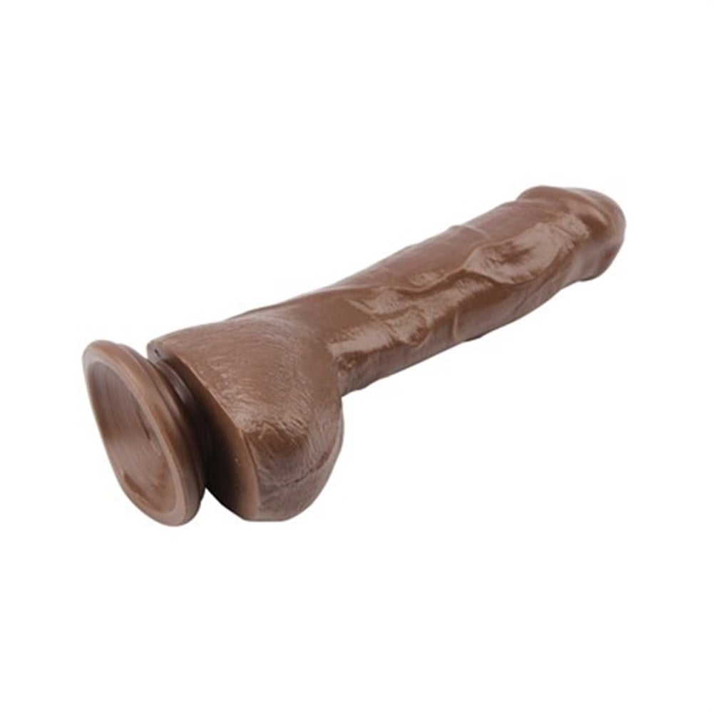 25 cm Realistik Titreşimli Melez Vibratör Dildo Penis