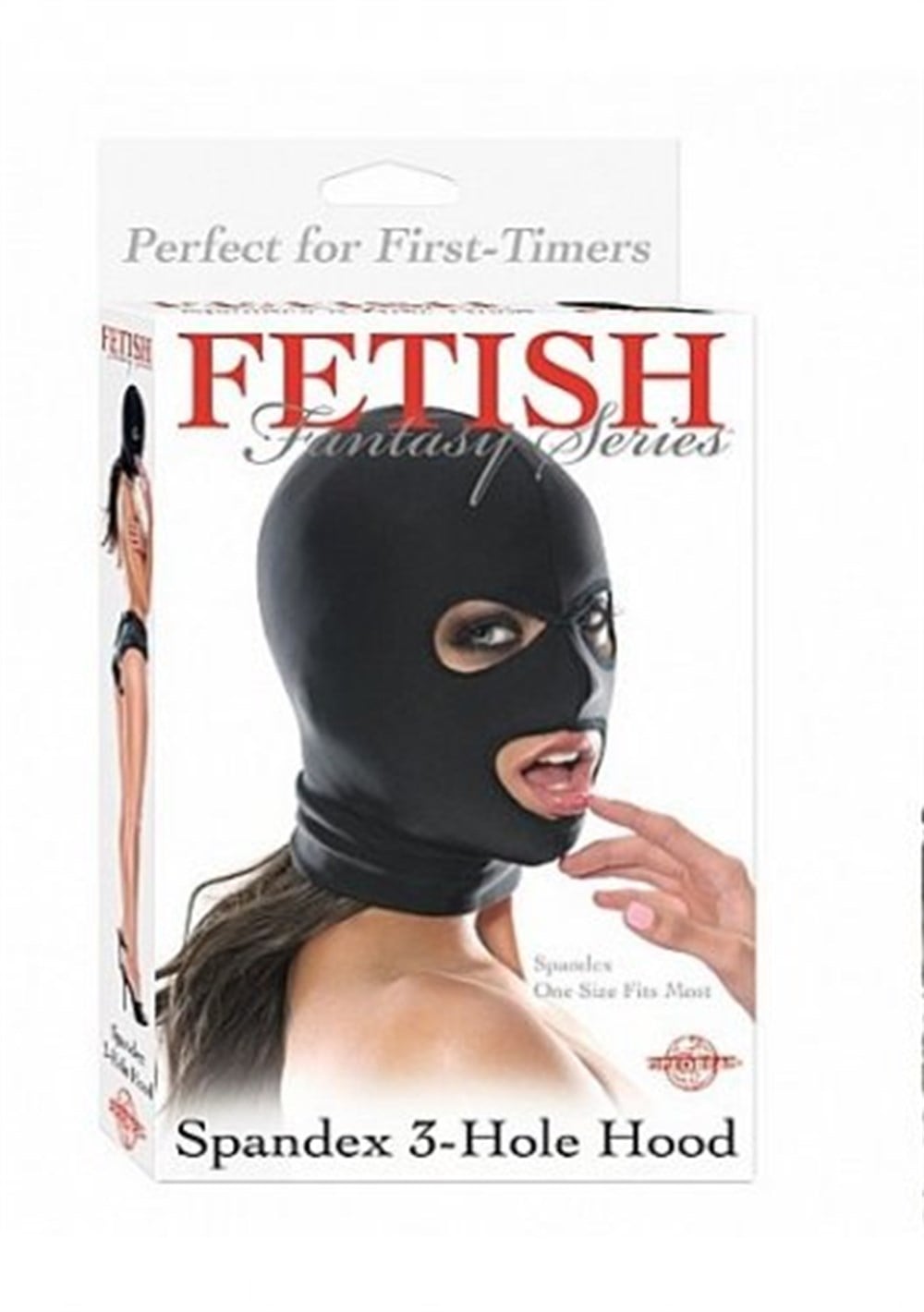 3 Delikli Fetish Maske Spandex