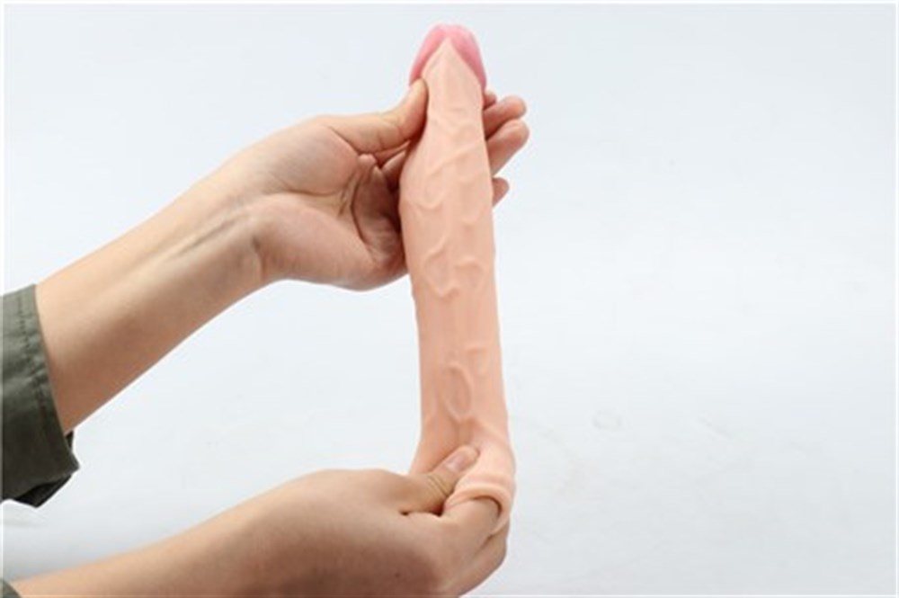 3,5 cm Dolgulu Realistik Penis Kılıfı