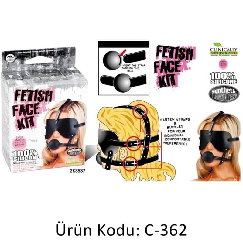 Fetiş Yüz Maskesi Kiti