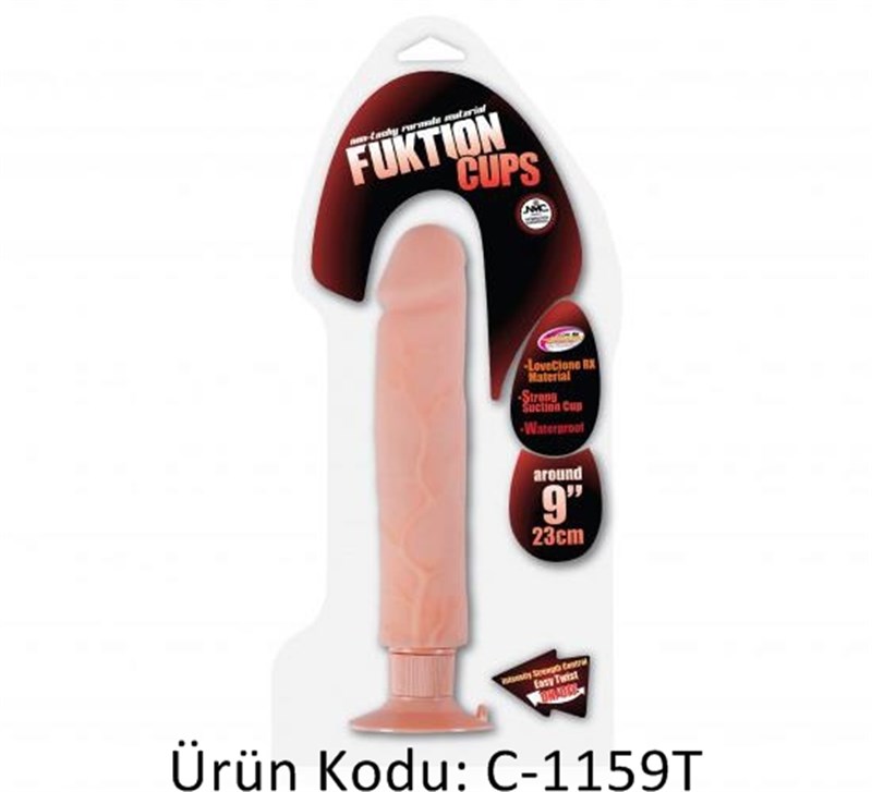 Fuktion Cups Vantuzlu Love Clone 23cm Vibratör