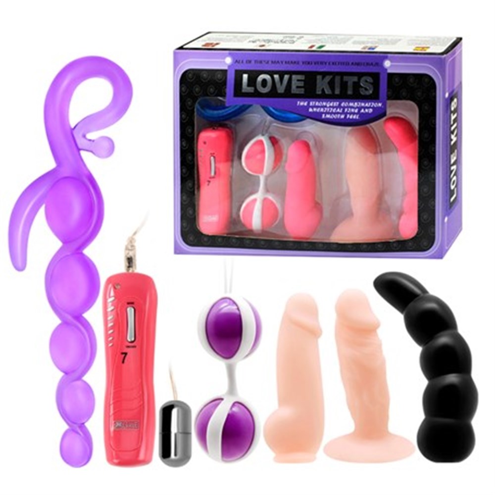 5'li Anal Vajinal Titreşimli 5'li Vibratör Seti - Love Kits