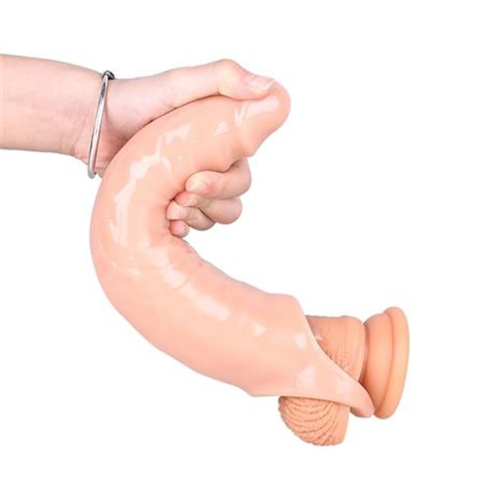 7 cm Dolgulu Realistik Zenci Penis Kılıfı