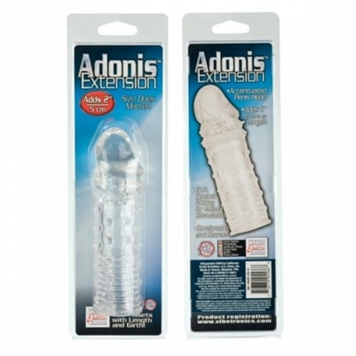 Adonis Şeffaf Uzatmalı Penis Kılıfı