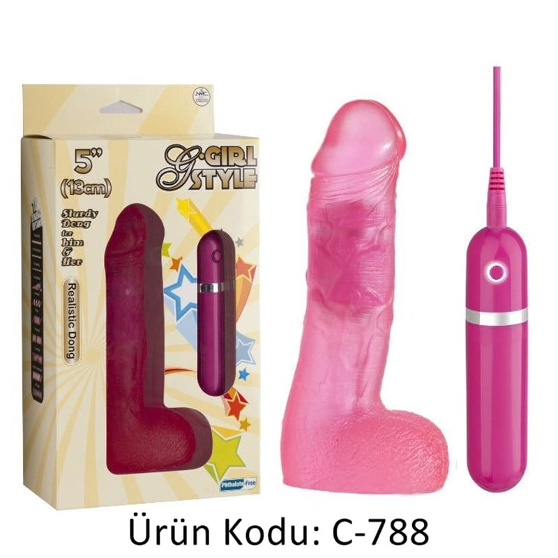 G Girl Style Pembe 13 cm Jel Vibratör