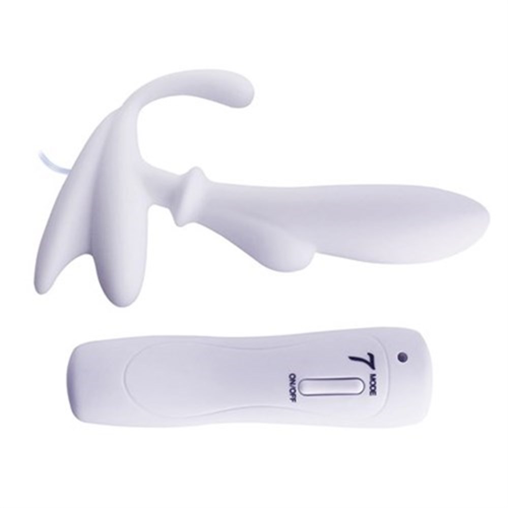 Anal Pleasure Prostat 7 Çeşit Titreşimli Lila Anal Plug Vibratör