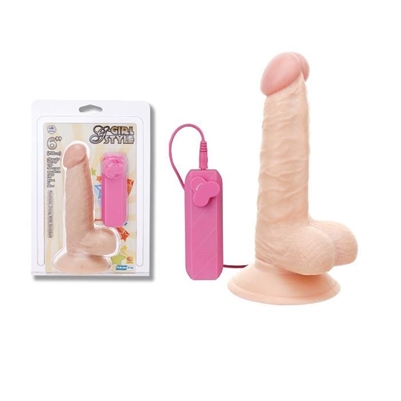 Girl Style Realistik Titreşimli Penis 15,2cm