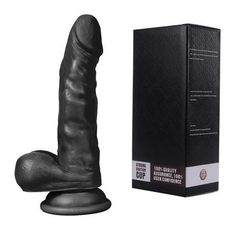 Belden Bağlamalı 17cm Realistik Dildo Zenci Penis Seti