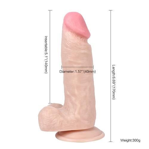 Belden Bağlamalı 17cm Realistik Dildo Penis Seti