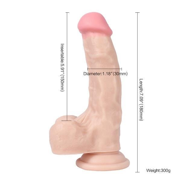 Belden Bağlamalı 18cm Realistik Dildo Penis Seti