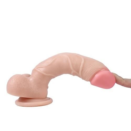 Belden Bağlamalı 19,5cm Realistik Dildo Penis Seti