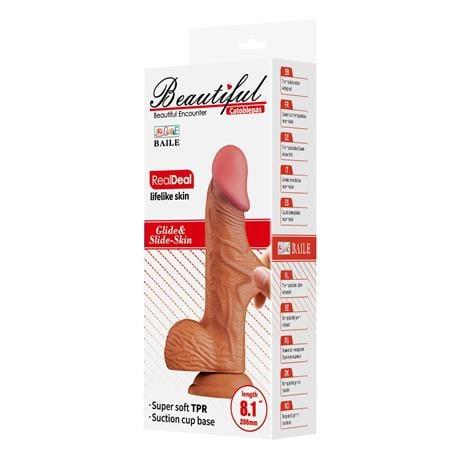 Belden Bağlamalı 20,6 cm Realistik Vantuzlu Dildo Penis - Catoplebas