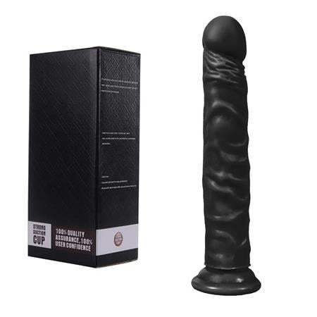 Belden Bağlamalı 24cm Realistik Testissiz Zenci Dildo Penis Seti