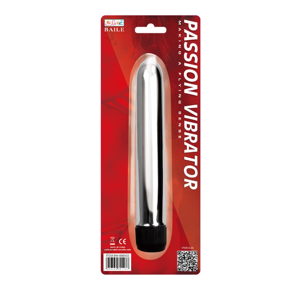 BL Titreşimli 17cm Metal Vibratör Anal Vajinal Dildo Penis Plug
