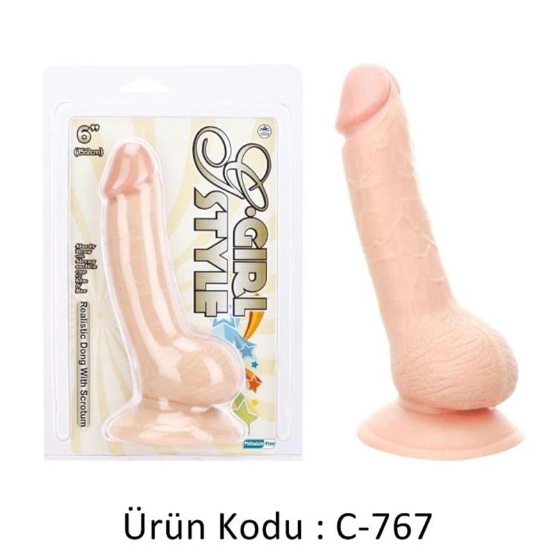 Girl Style Realistik Penis 15,2cm