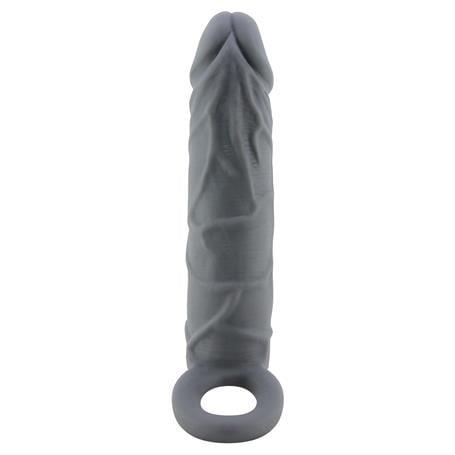 Dolgulu Realistik Uzatmalı Zenci Penis Dildo Kılıfı