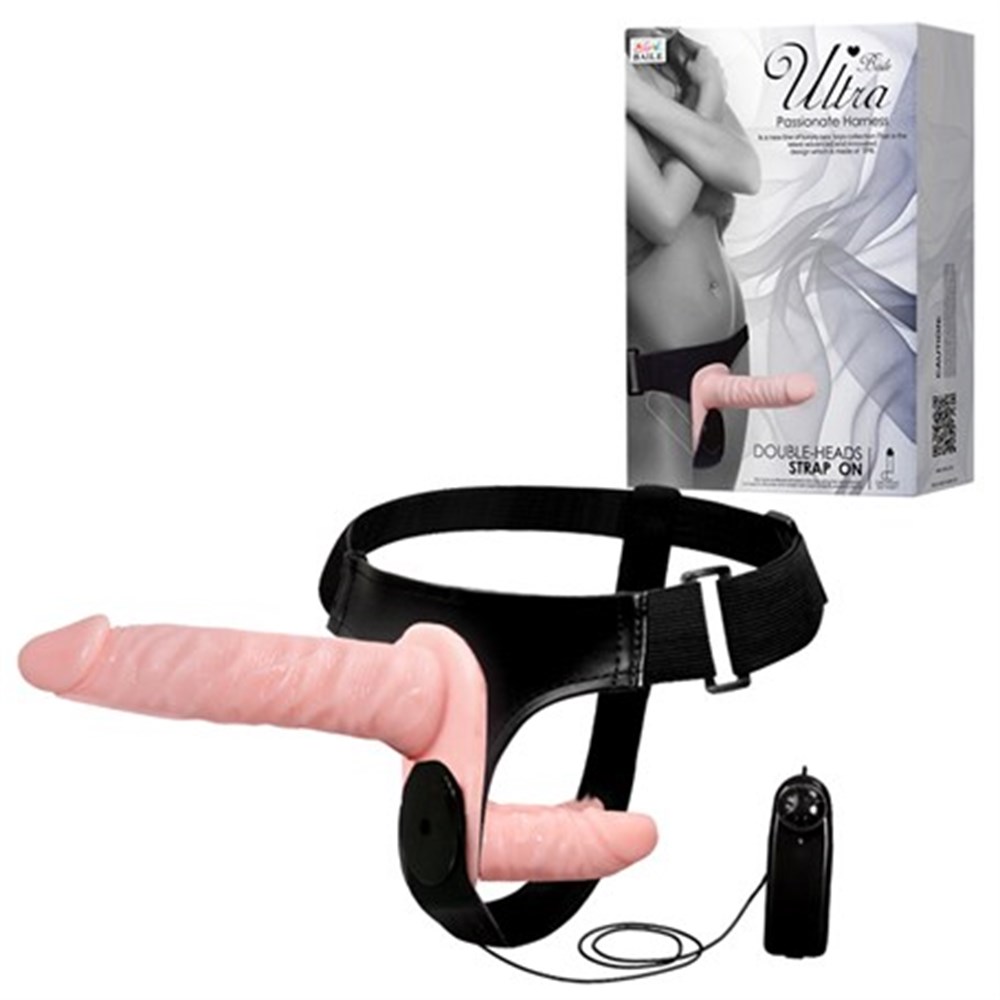 Double Belden Bağlamalı Anal Plug ve Realistik Titreşimli Penis