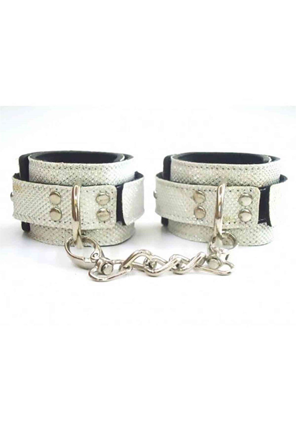 Fantazi Beyaz Deri Kelepçe