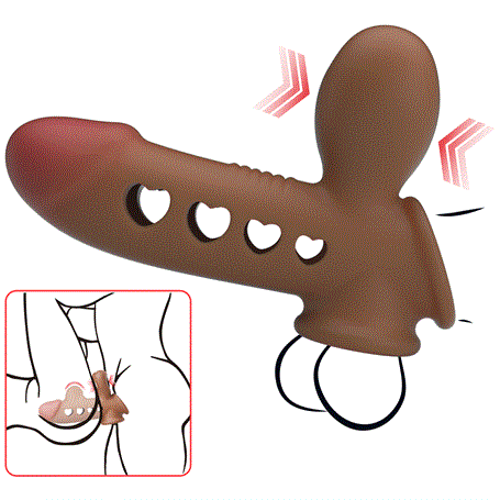 Hava Yastıklı Premium Melez Rengi Silikon Penis Kılıfı - Tyronn