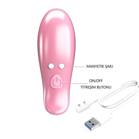Leaf - USB'den Manyetik Şarjlı Titreşim Mandallı Göğüs Uyarıcı Vibratör